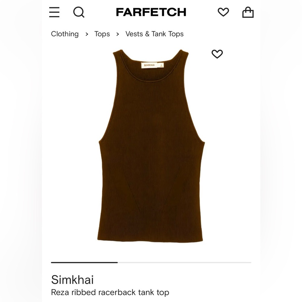Simkhai Reza Racerback Tank Top